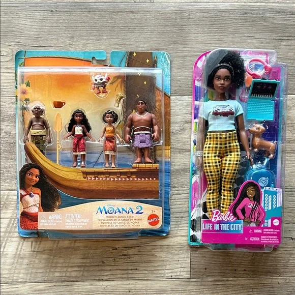 Disney Moana 2 and Mattel Barbie Toys NEW - Picture 1 of 4